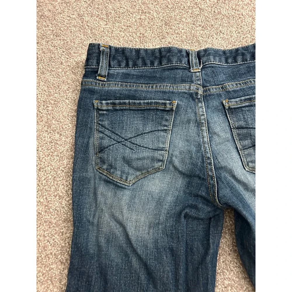 Aeropostale Denim Shorts Womens XS 1/2 Blue Excellent Bermuda Dark Wash Stretch